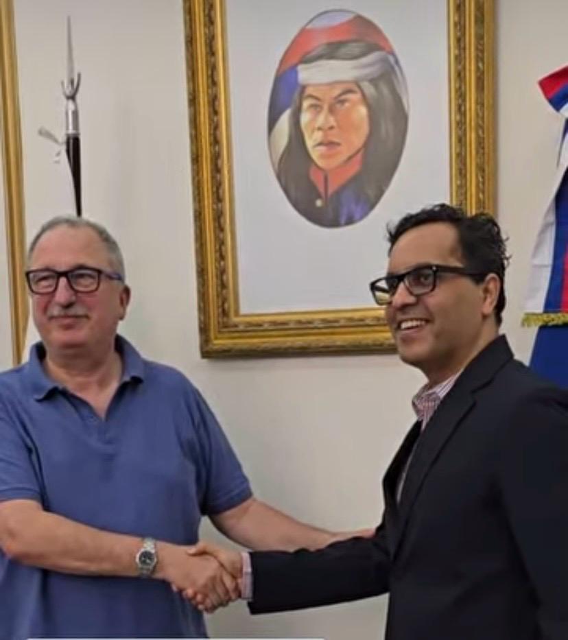 December 2024: Anish Narang, MD, Karavan Advisory Enterprises LLP meeting with H.E. Sr. Hugo Passalacqua, Governor of Misiones, Argentina in Posadas last month.